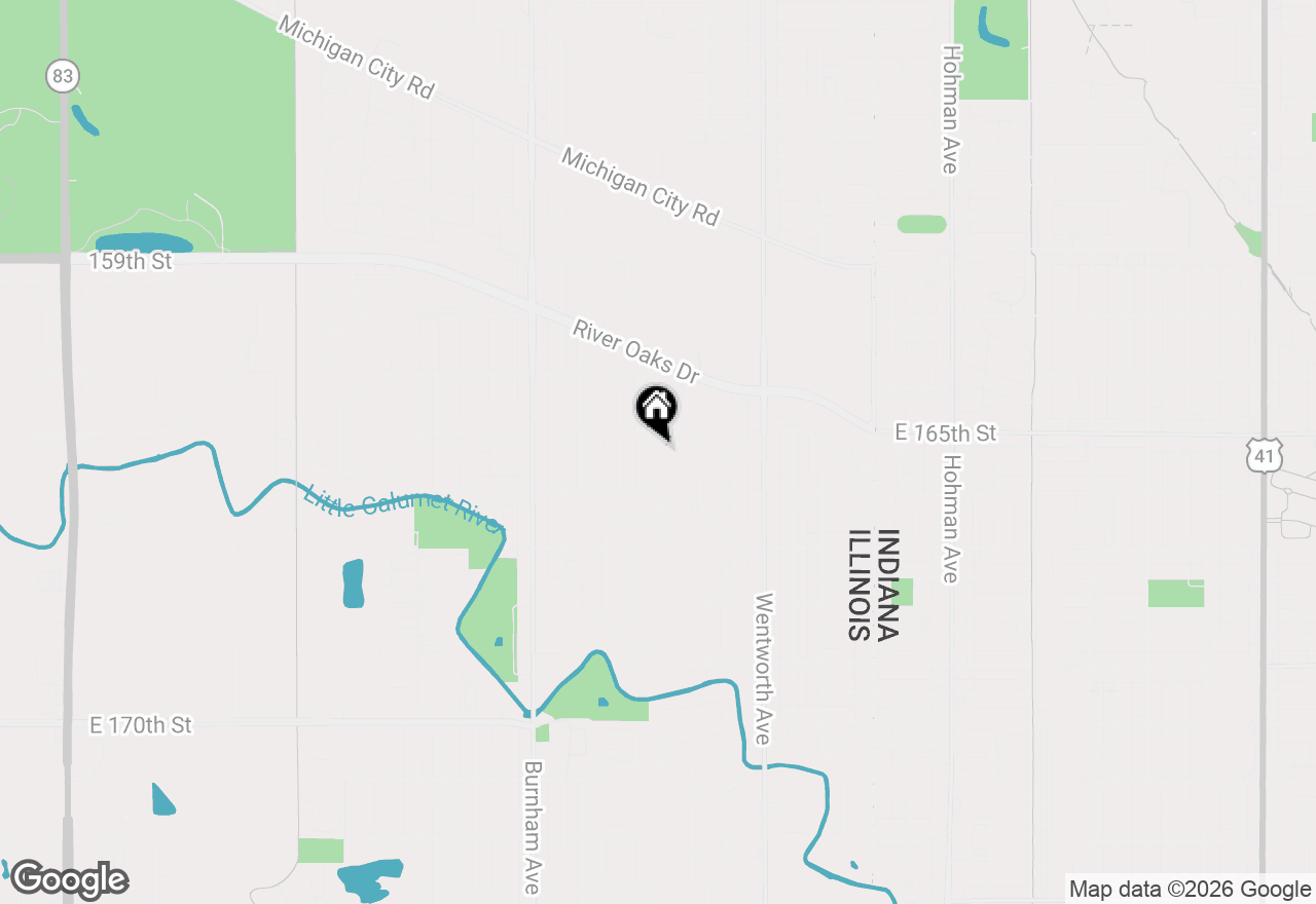 Map of 1365 Freeland Avenue, Calumet City, IL 60409