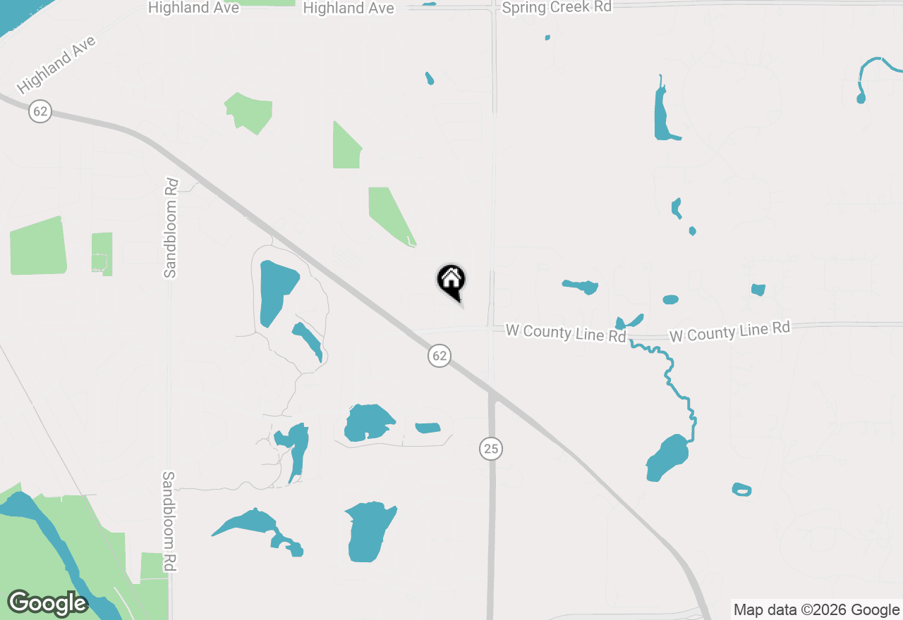 Map of 1620 Glacier Parkway, Algonquin, IL 60102