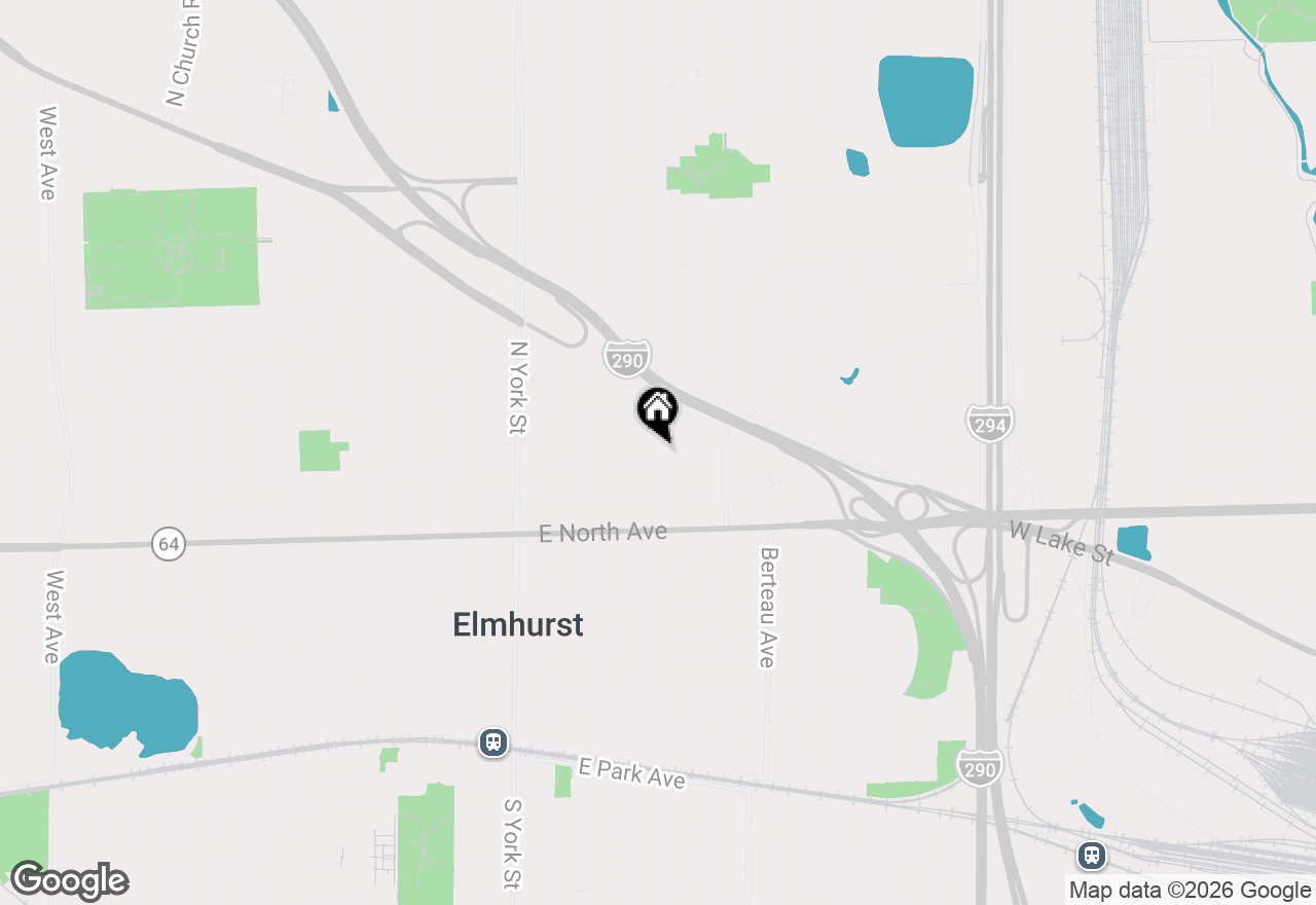 Map of 221 E Grantley Avenue, Elmhurst, IL 60126