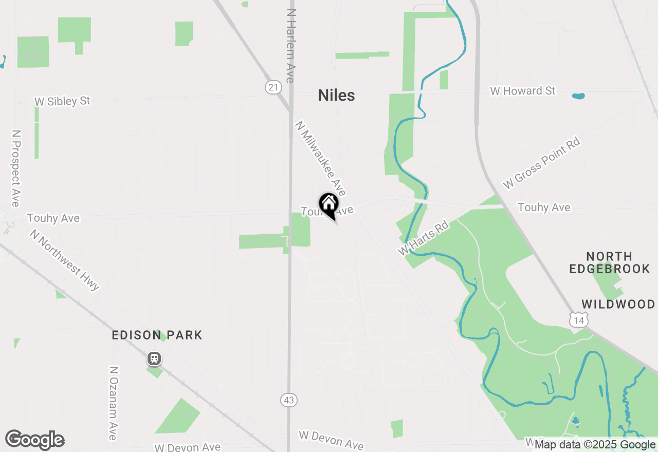 Map of 7041 W Touhy Avenue #506, Niles, IL 60714