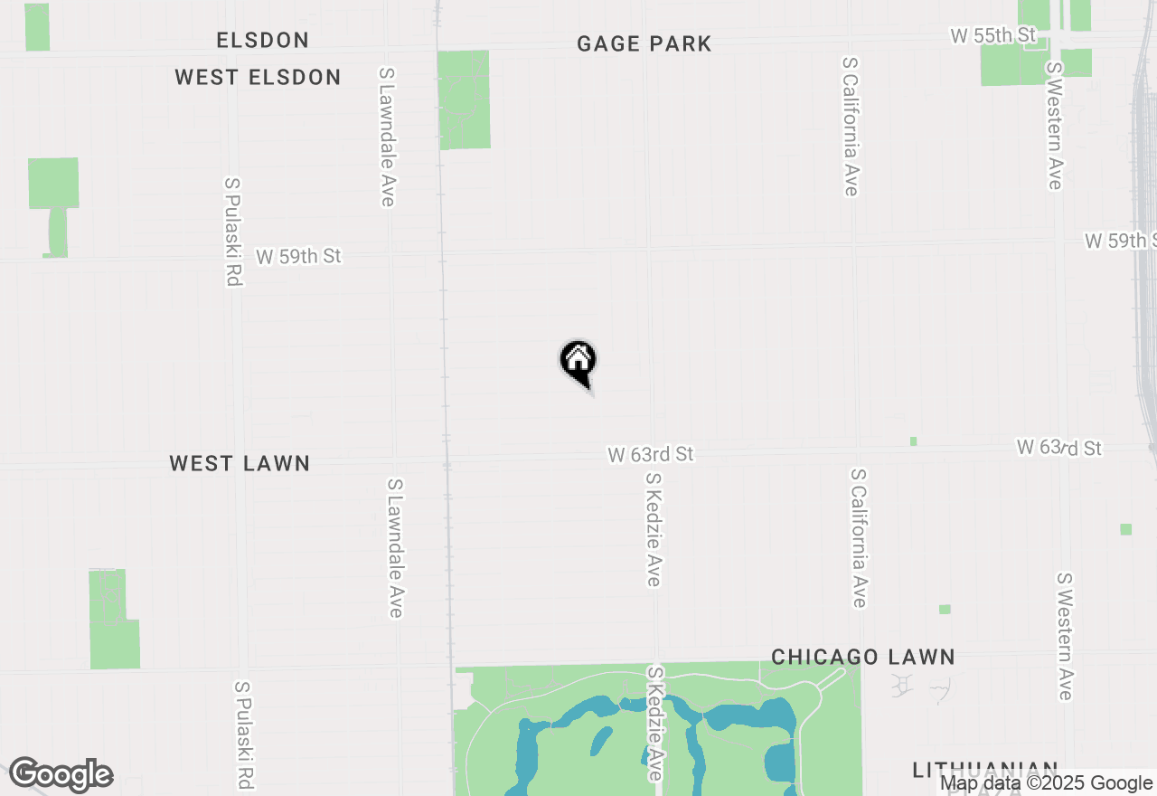 Map of 3322 W 62nd Street, Chicago, IL 60629