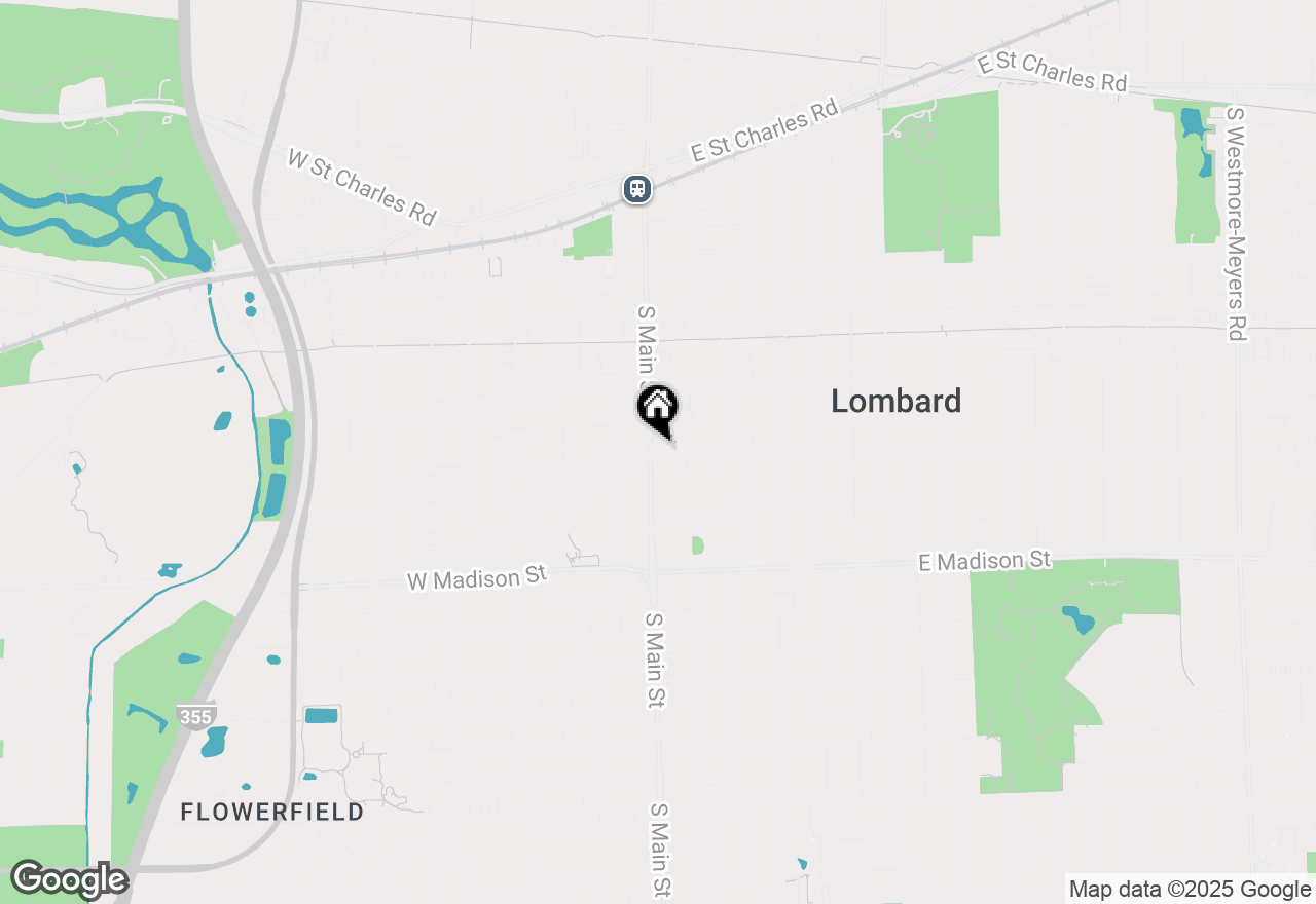 Map of 31 E Washington Boulevard, Lombard, IL 60148