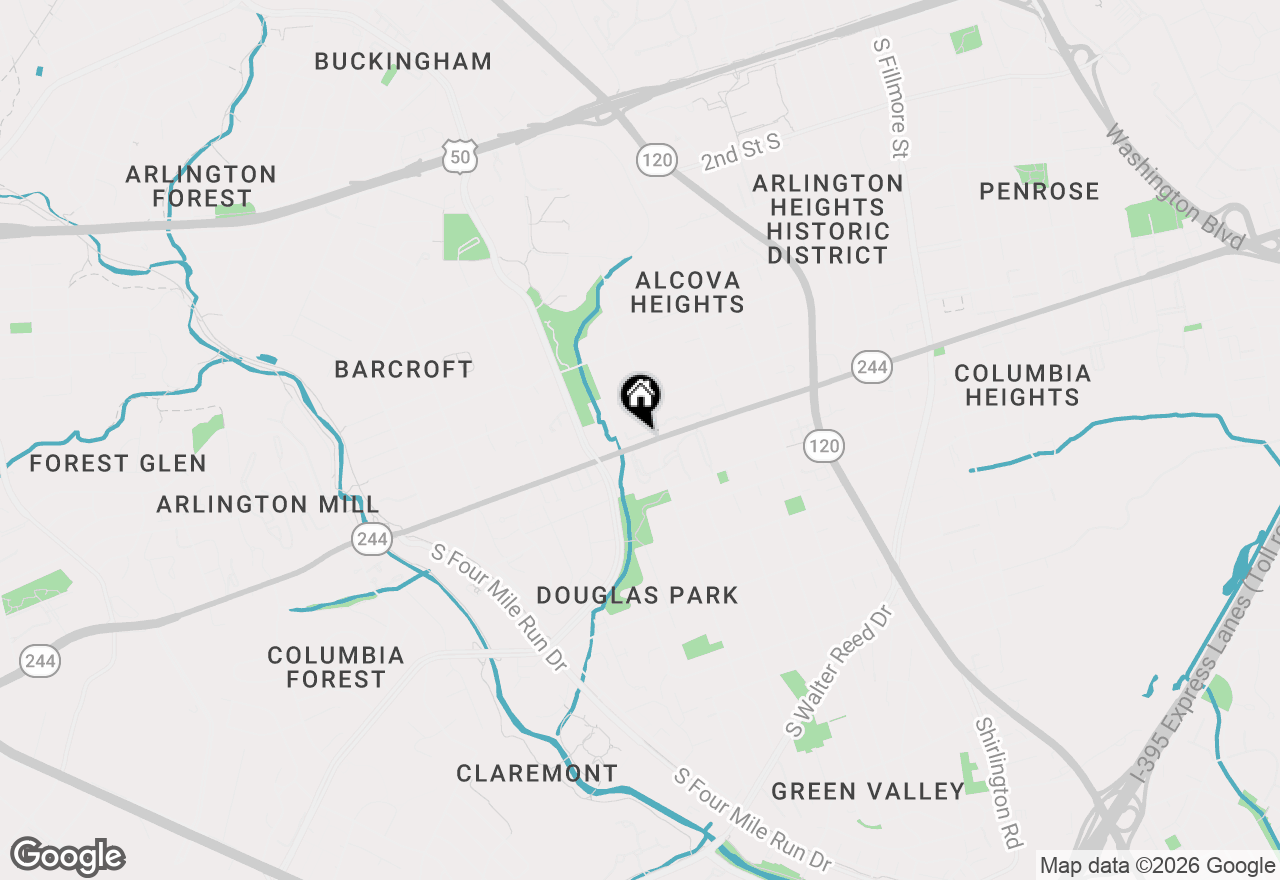 Map of 4043 Columbia Pike, Arlington, VA 22204