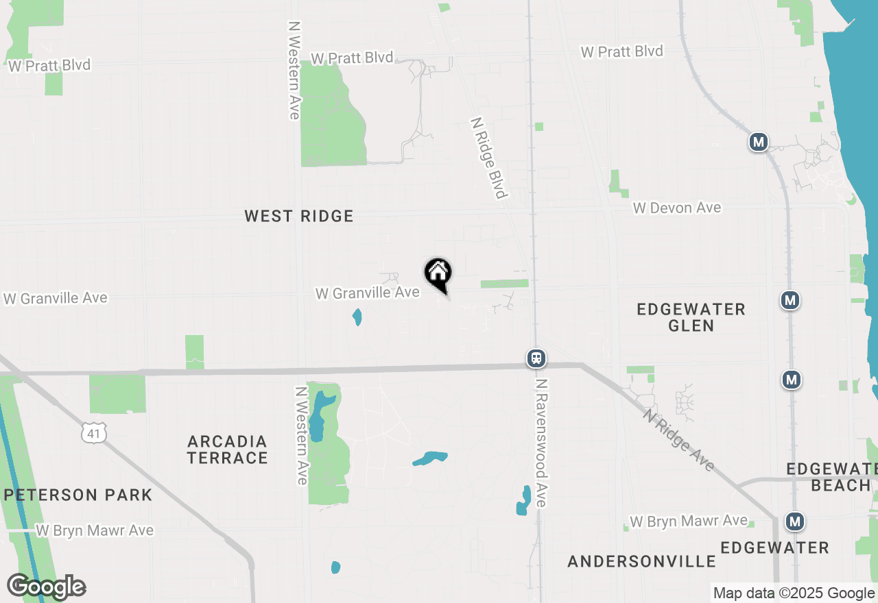 Map of 2025 W Granville Avenue #307, Chicago, IL 60659