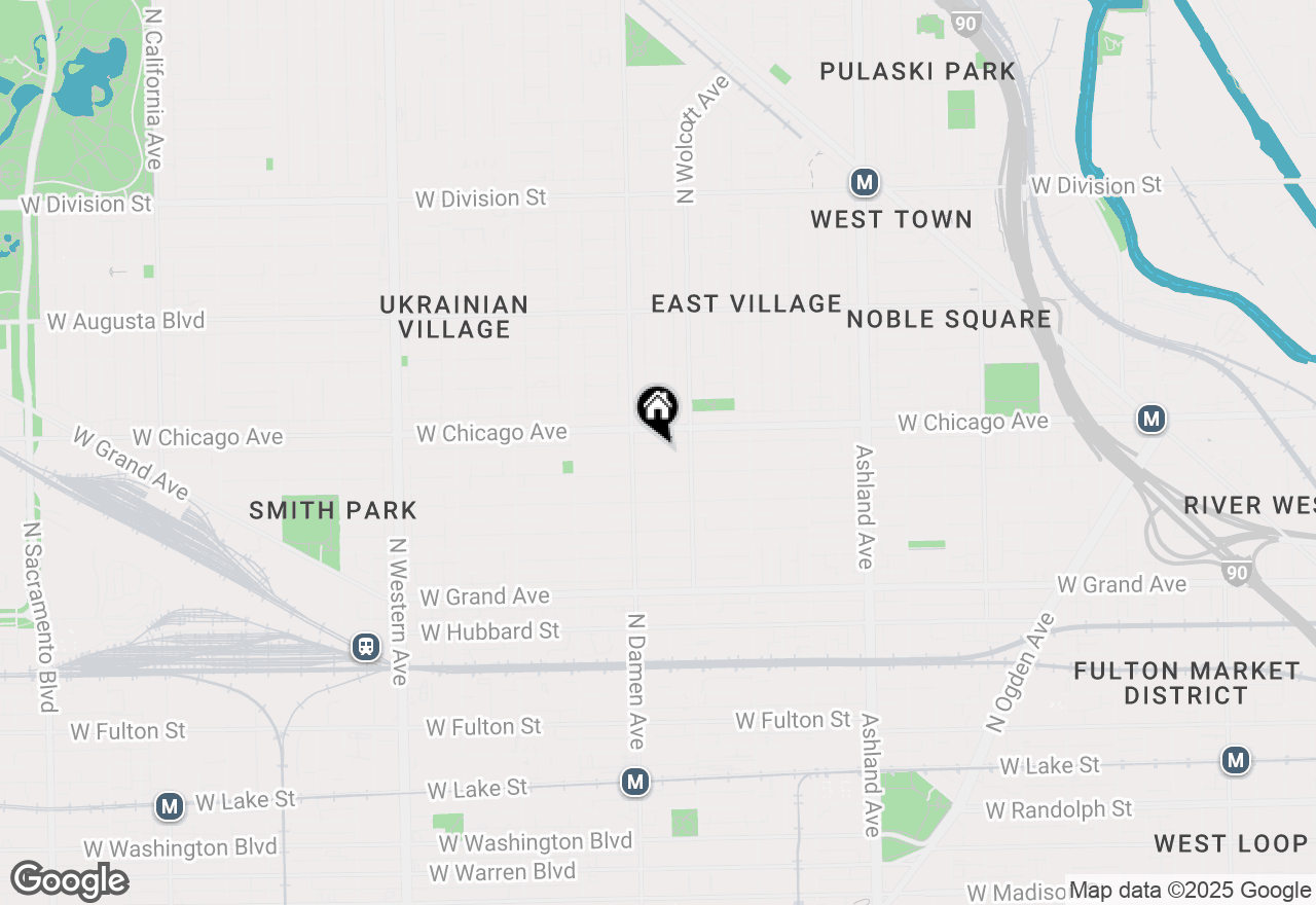 Map of 1934 W Superior Street, Chicago, IL 60622