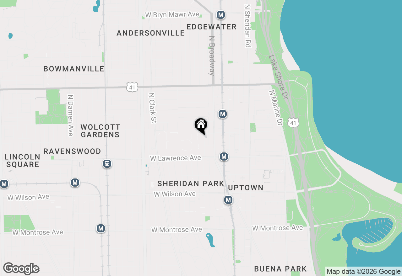 Map of 4866 N Magnolia Avenue #405, Chicago, IL 60640