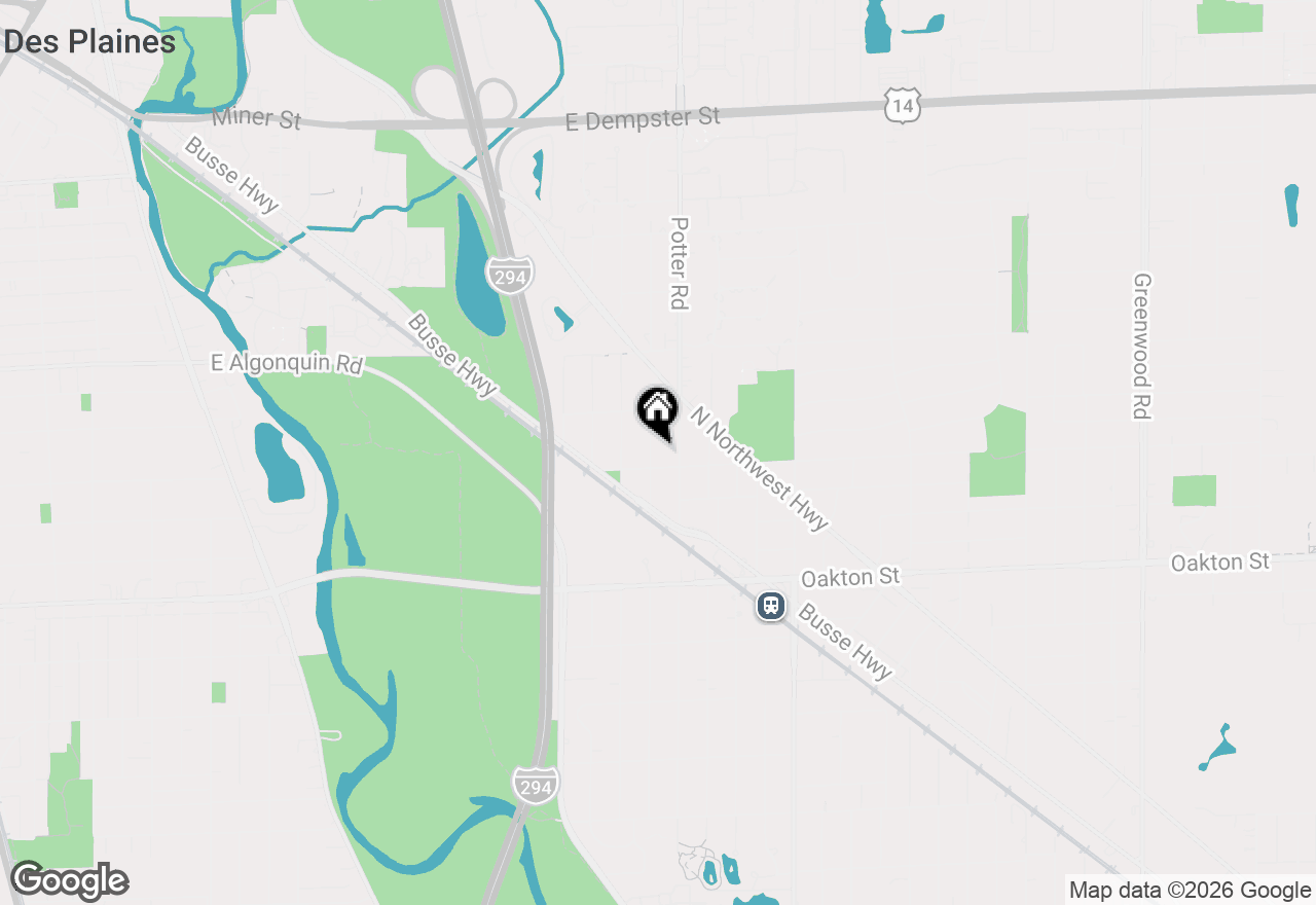 Map of 1207 Hoffman Avenue, Park Ridge, IL 60068