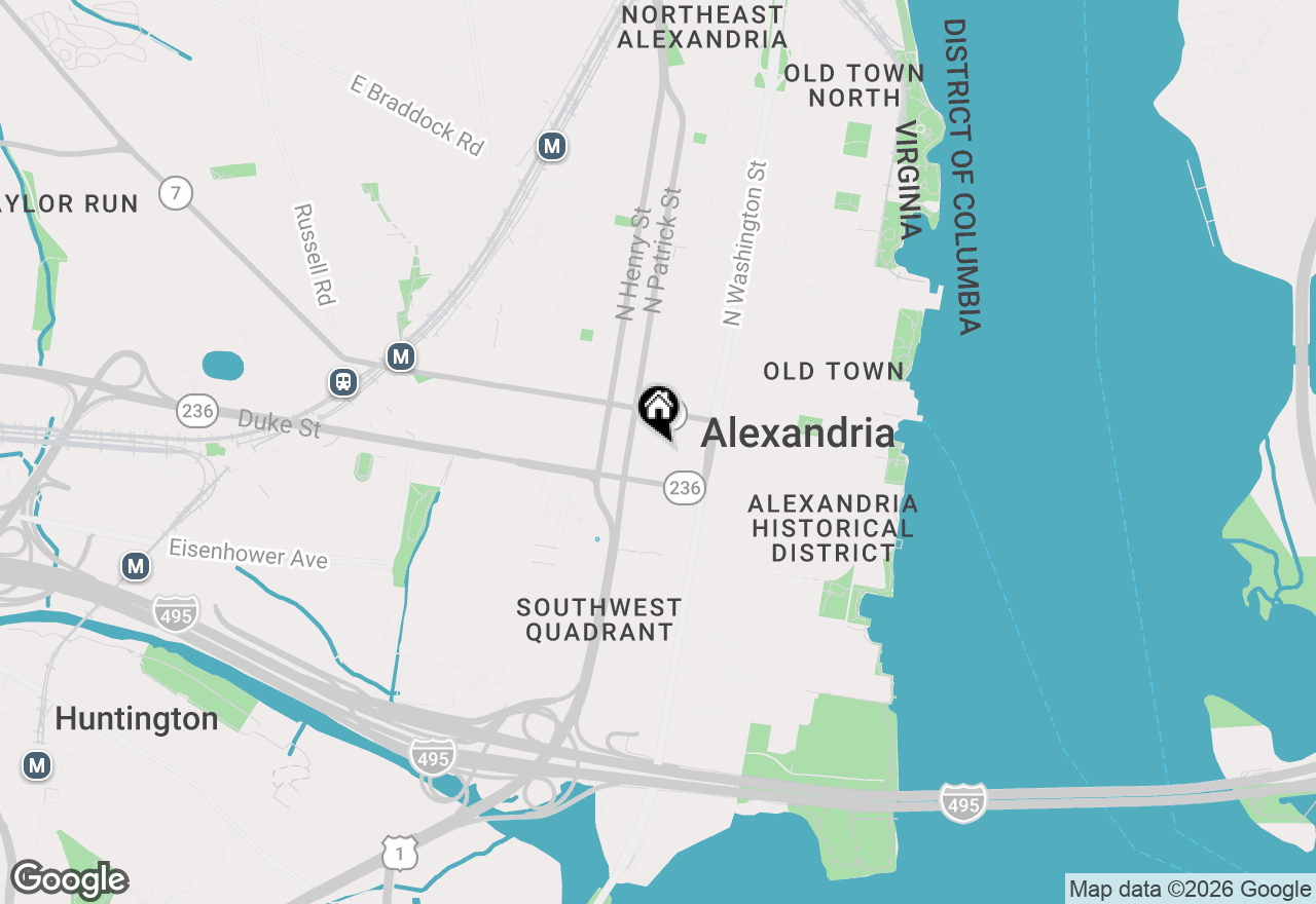 Map of 818 Prince Street #1, Alexandria, VA 22314