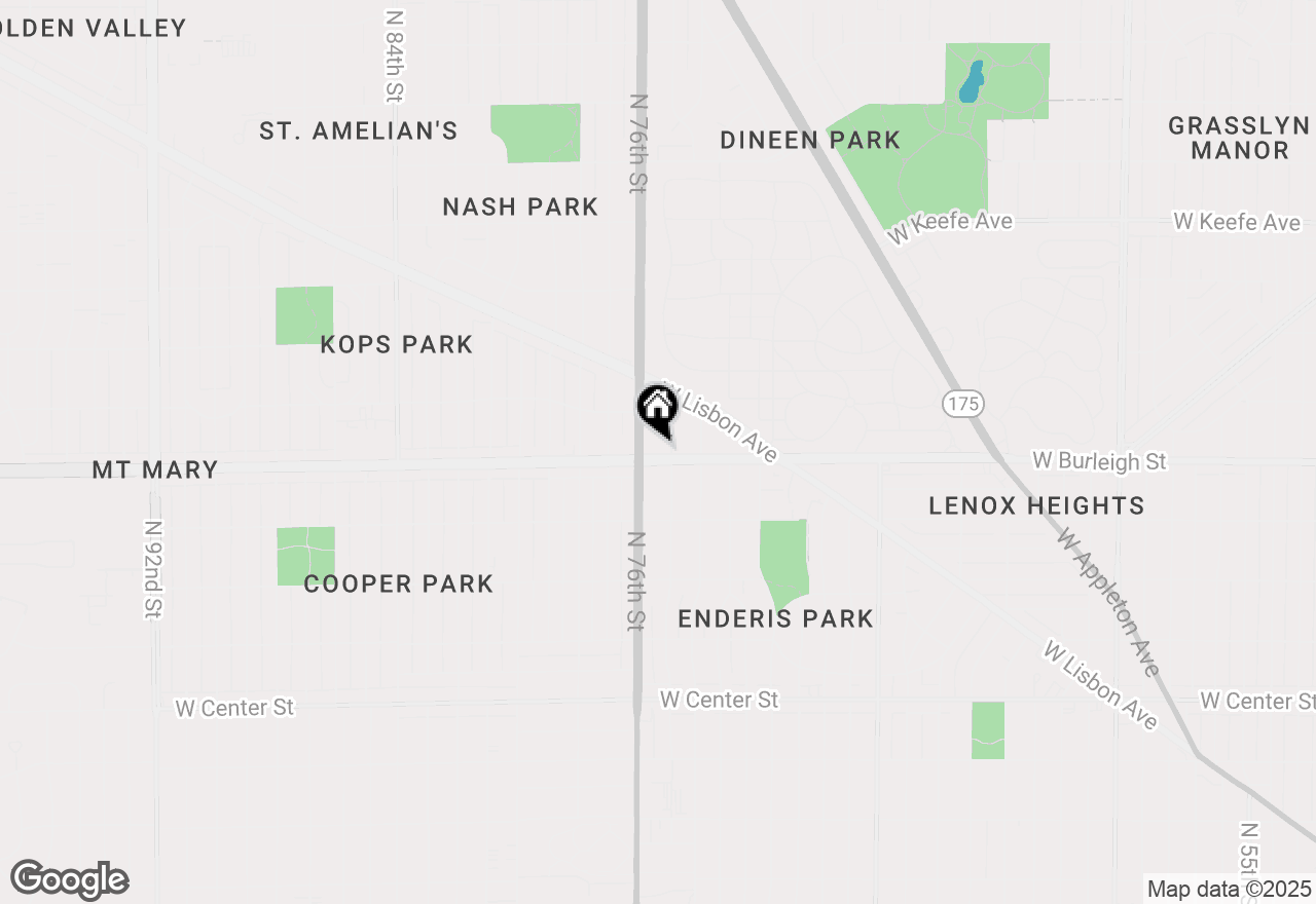 Map of 7516 W Burleigh St, Milwaukee, WI 53210