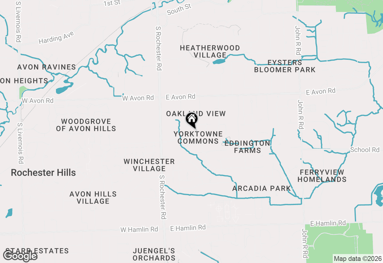 Map of 1234 Harvard Drive, Rochester Hills, MI 48307