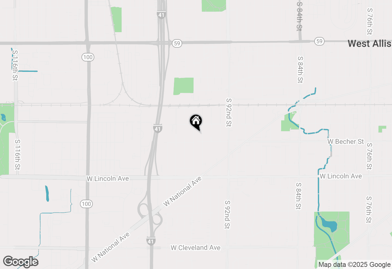 Map of 2044 S 96th St, West Allis, WI 53227