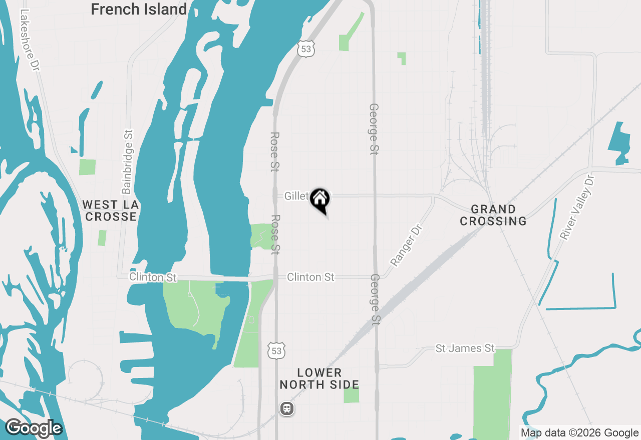 Map of 823 Sill St, La Crosse, WI 54603