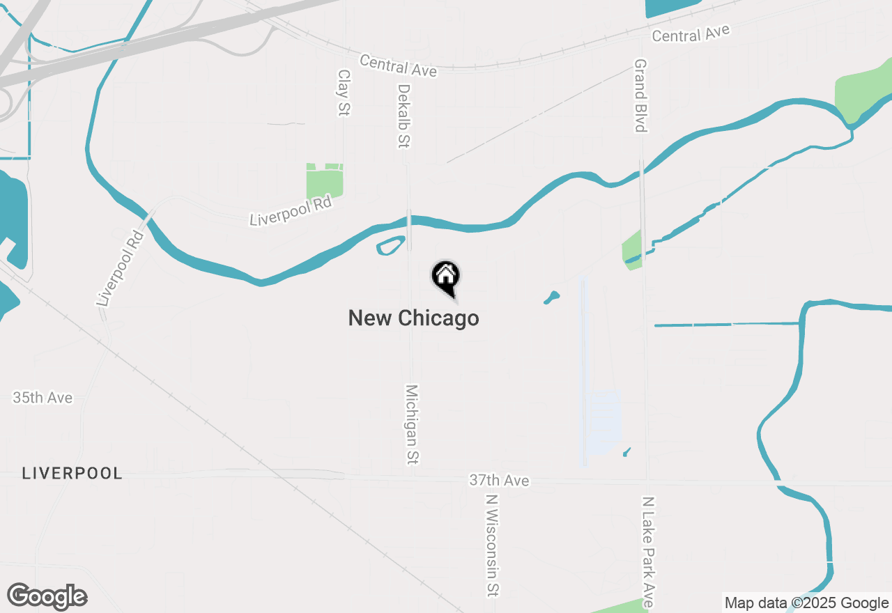 Map of 311 Tyler Street, New Chicago, IN 46342