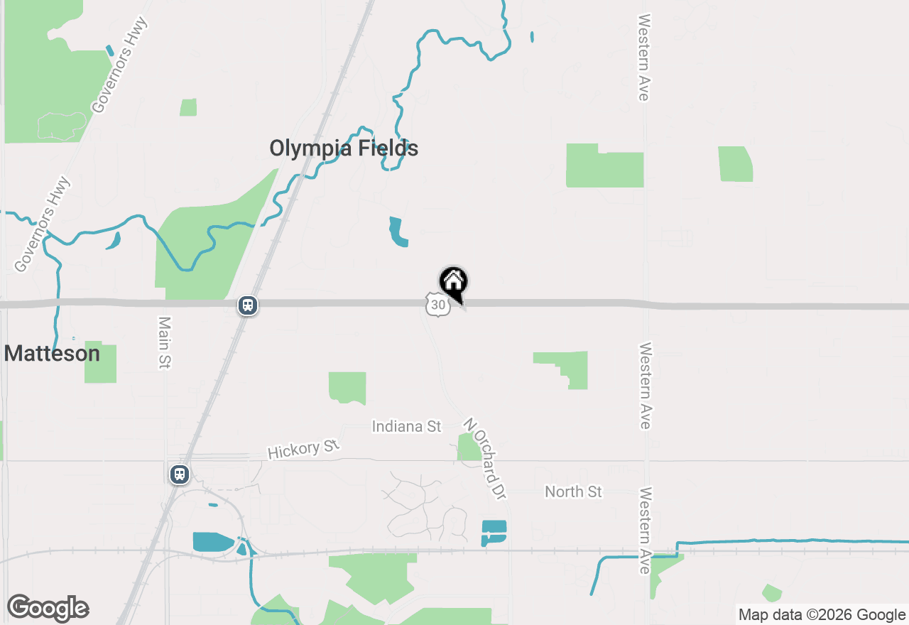 Map of 338 Farragut Street, Park Forest, IL 60466