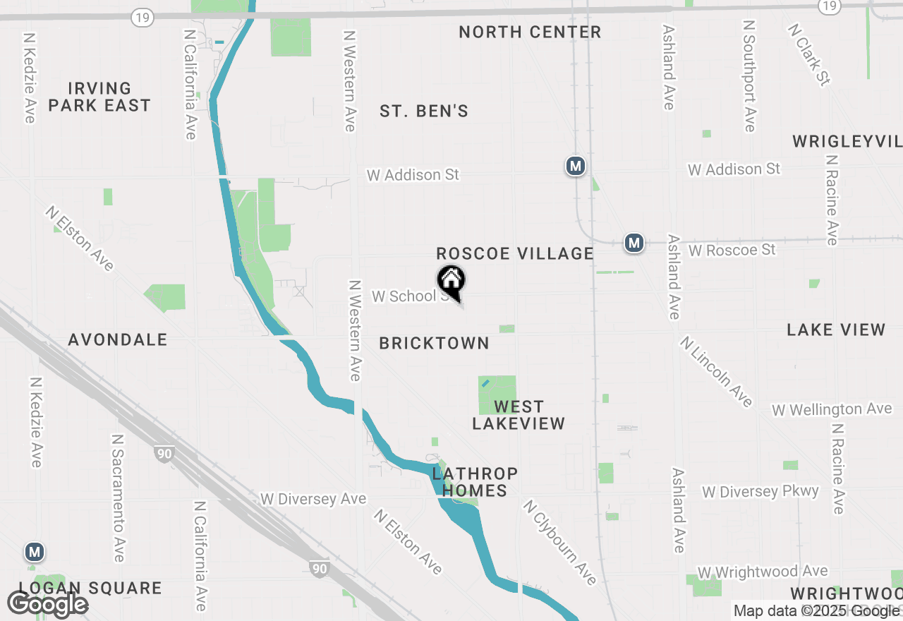 Map of 2136 W Melrose Street, Chicago, IL 60618
