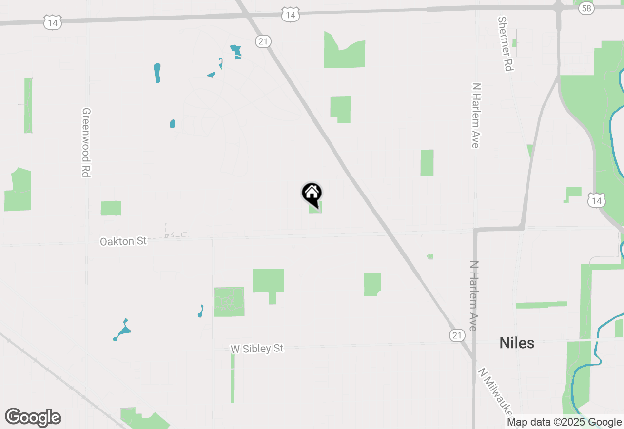 Map of 8045 N Ozanam Avenue, Niles, IL 60714