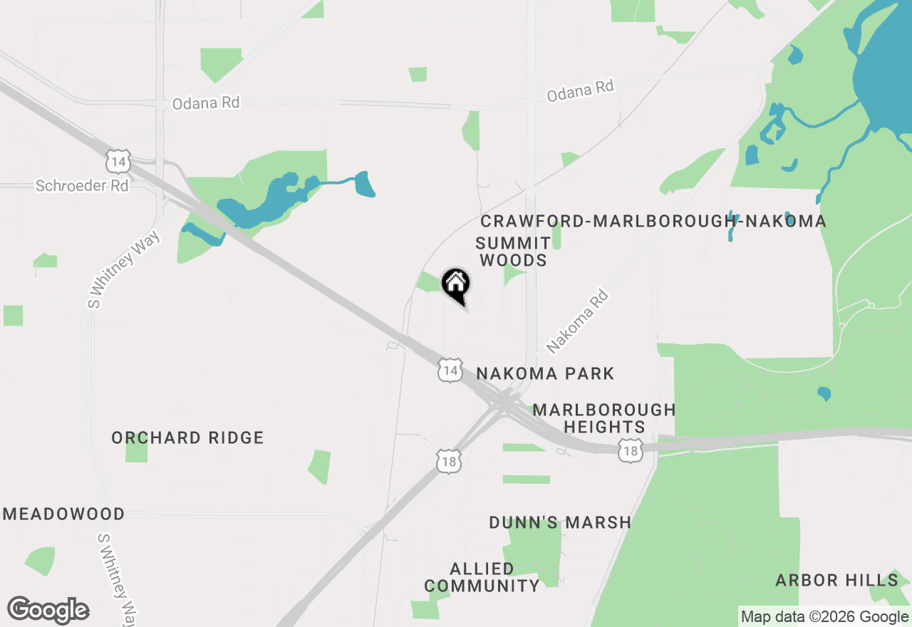 Map of 4609 Onaway Pass, Madison, WI 53711