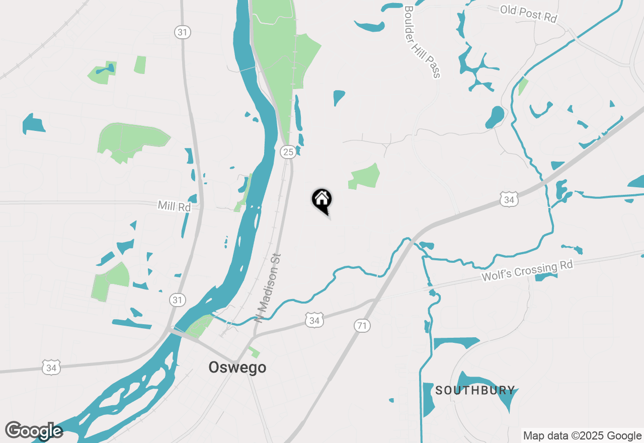 Map of 23 Orchard Avenue, Oswego, IL 60543