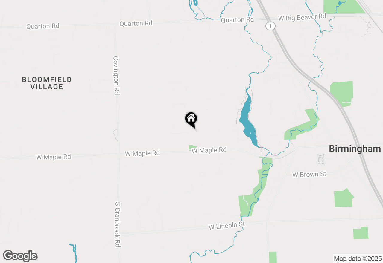 Map of 316 Chesterfield Avenue, Birmingham, MI 48009