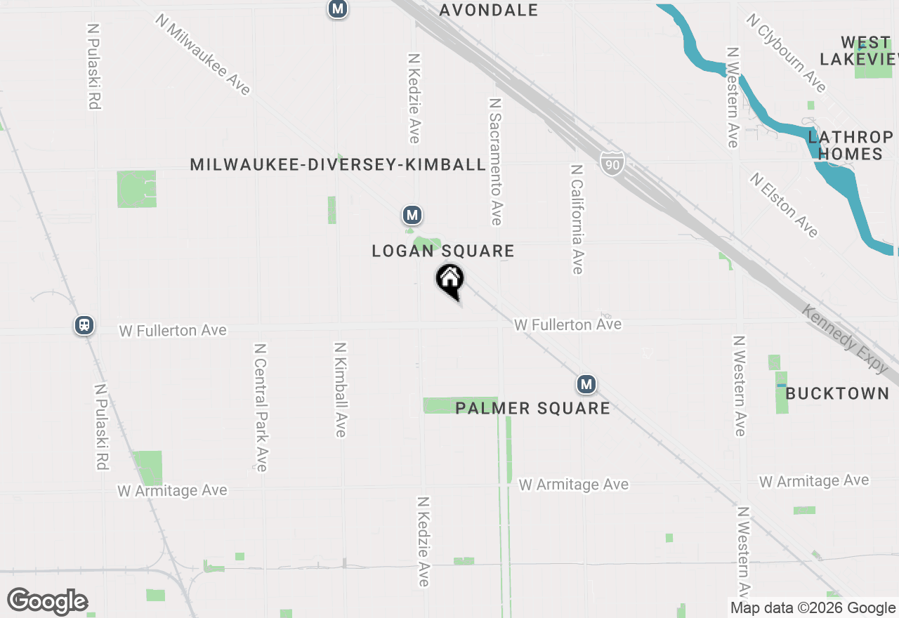 Map of 2434 N Albany Avenue, Chicago, IL 60647