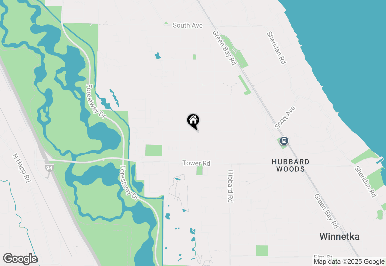 Map of 1412 Scott Avenue, Winnetka, IL 60093