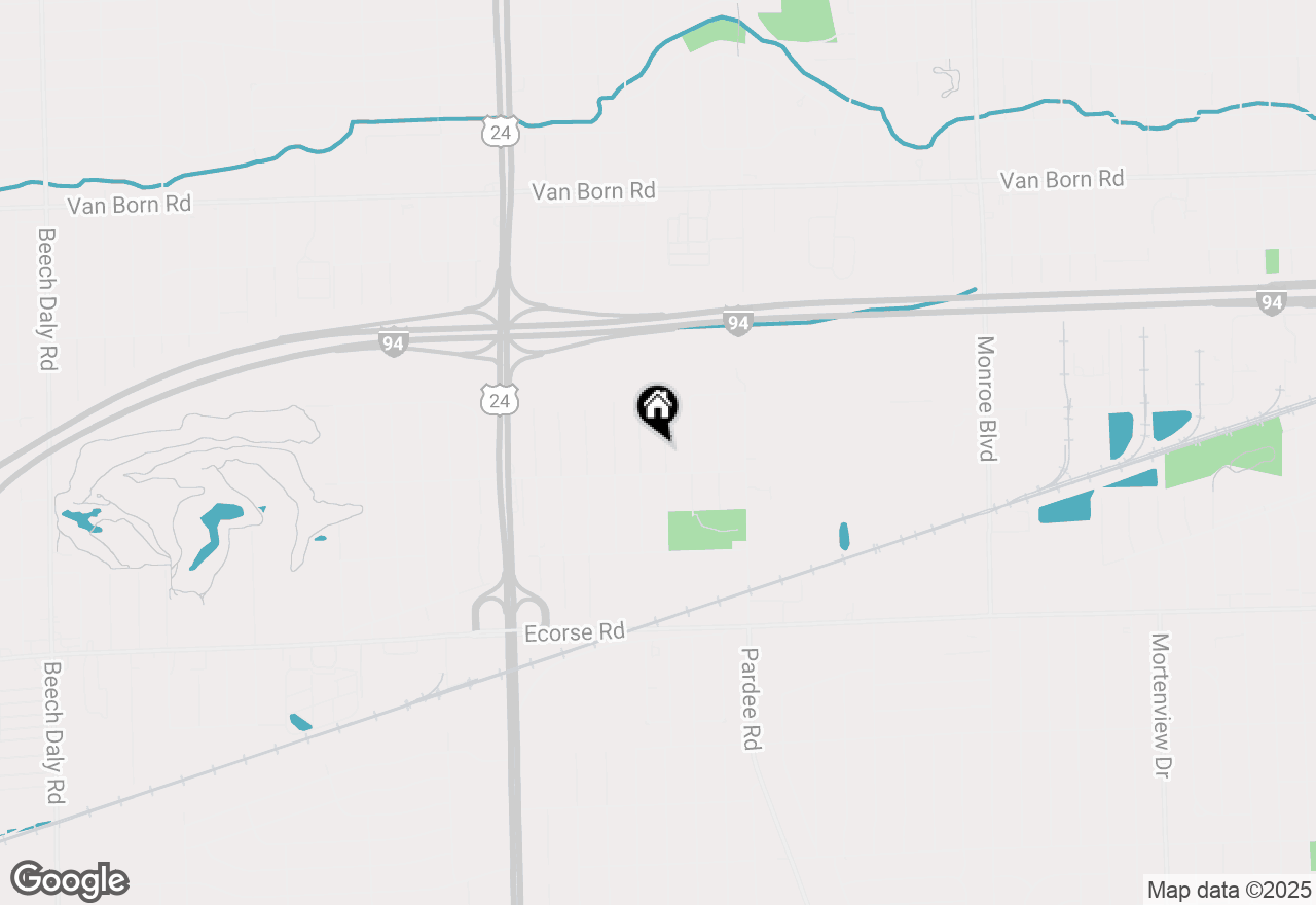 Map of 6516 Oak Street, Taylor, MI 48180