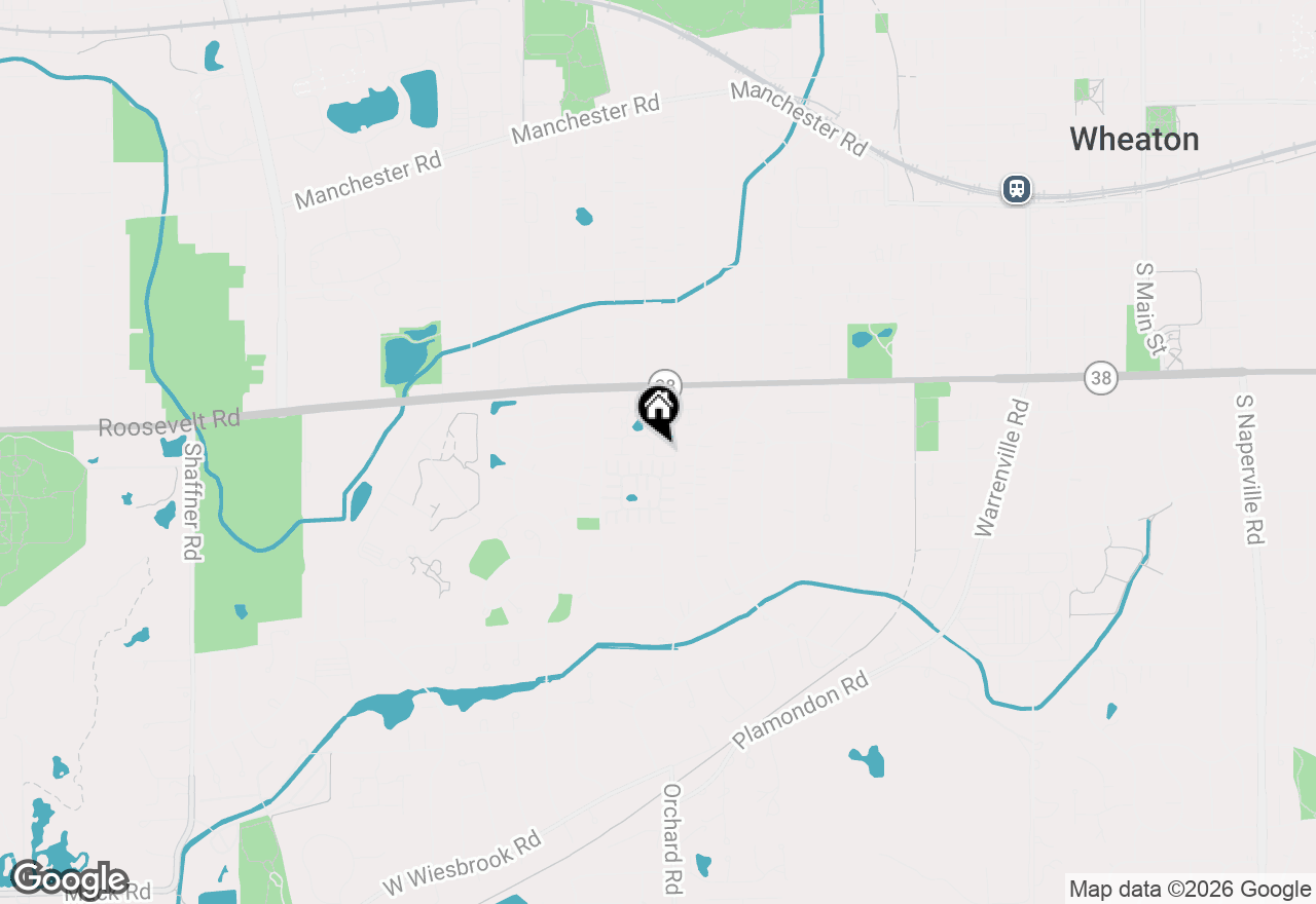 Map of 1554 Timber Trail, Wheaton, IL 60189
