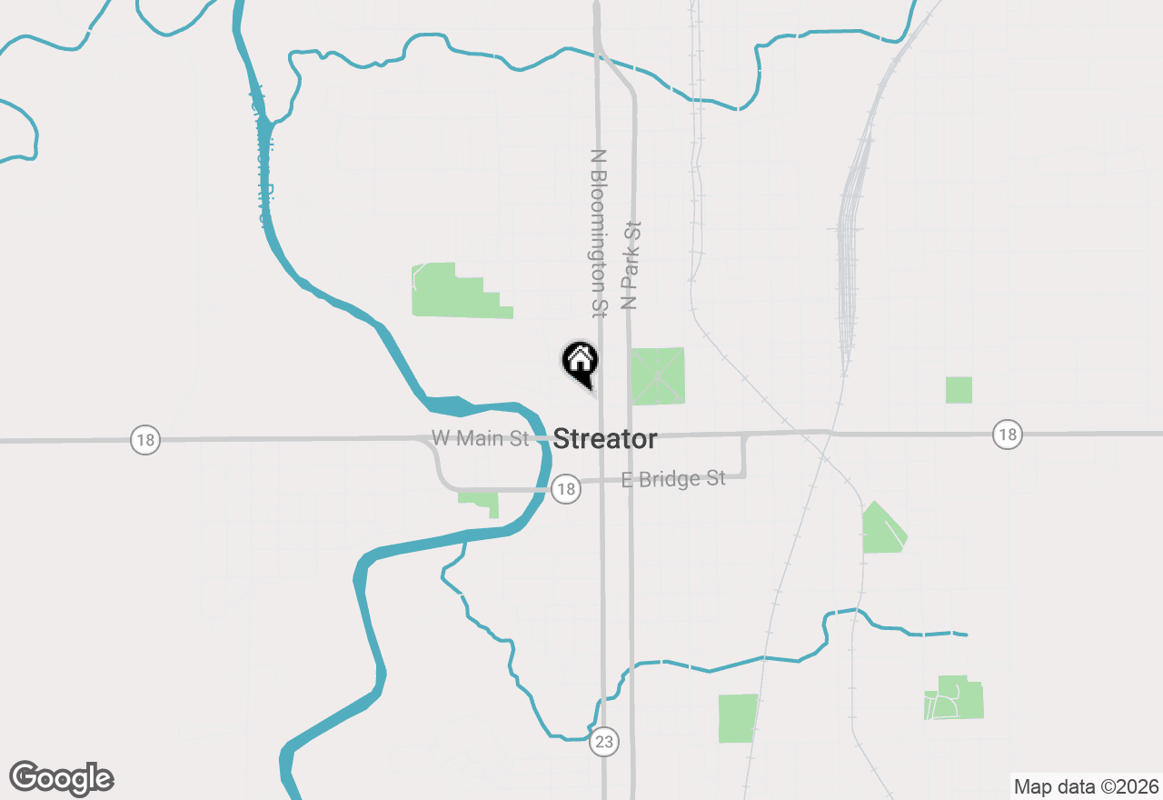 Map of 112 W Hickory Street, Streator, IL 61364