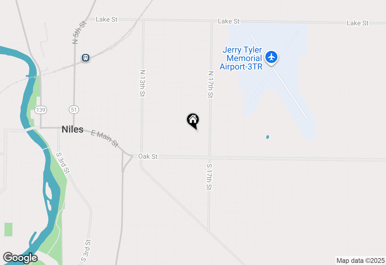 Map of 1610 Regent Street, Niles, MI 49120