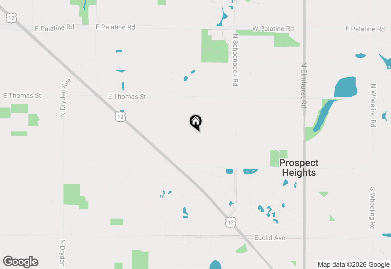 Map of 2515 E Olive Street #1C, Arlington Heights, IL 60004