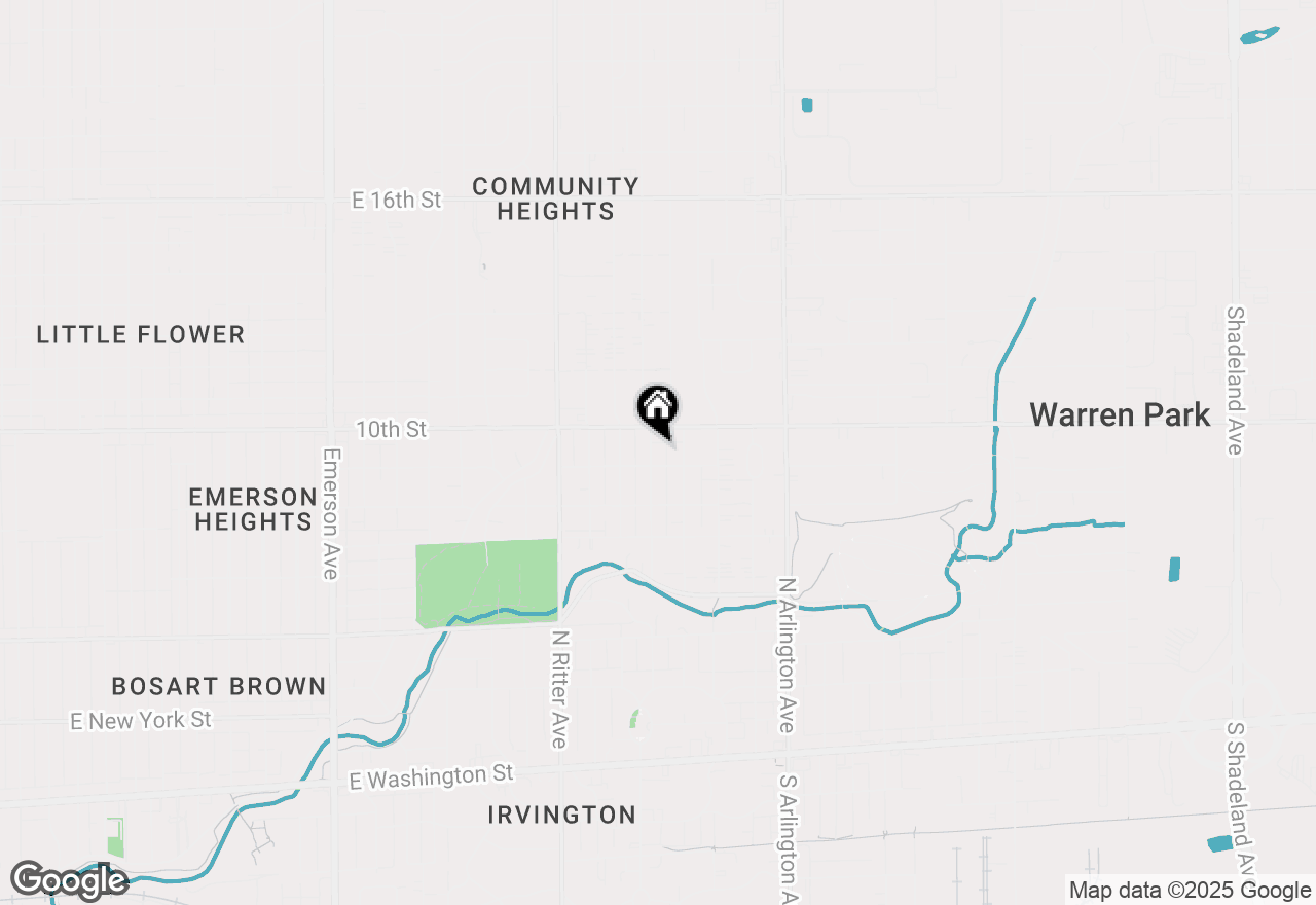 Map of 961 N Audubon Road, Indianapolis, IN 46219