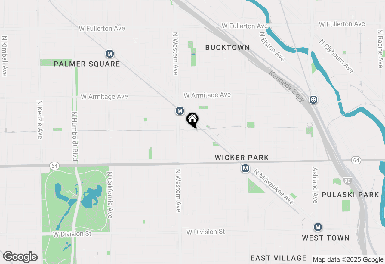 Map of 2310 W Saint Paul Avenue #PB-4A, Chicago, IL 60647