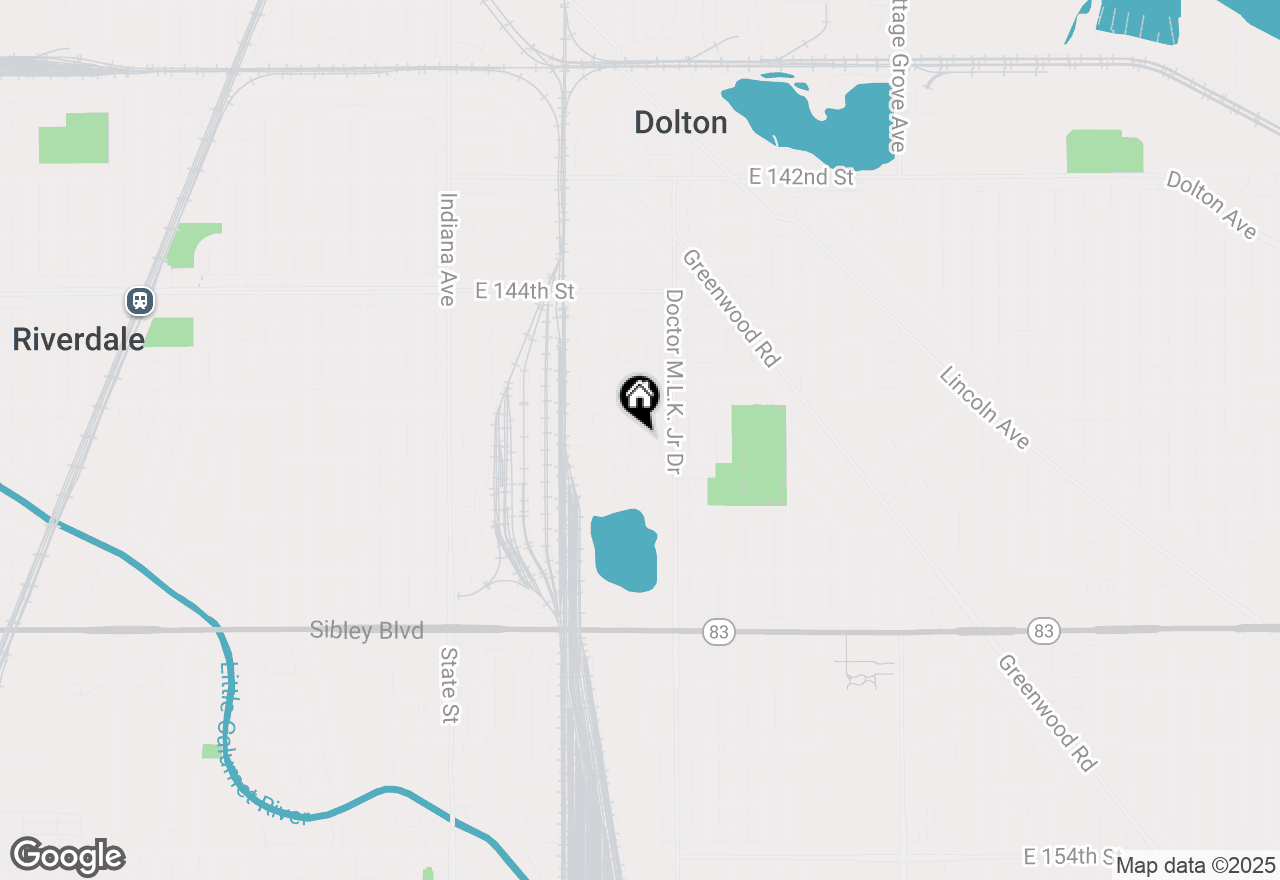 Map of (Address confidential), Dolton, Illinois 60419