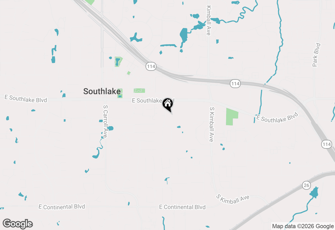 Map of 205 Westwood Drive, Southlake, TX 76092