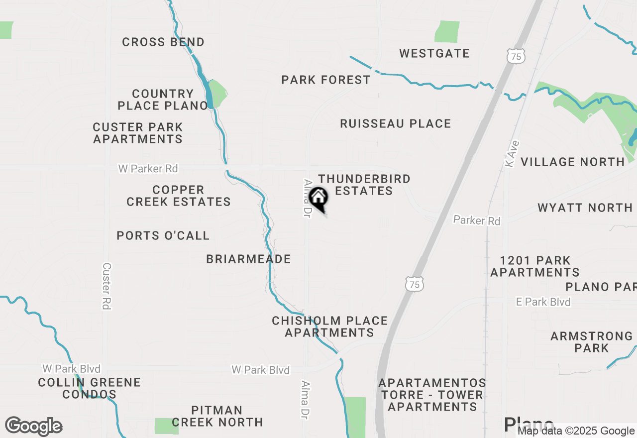 Map of 2900 Druid Drive, Plano, TX 75075