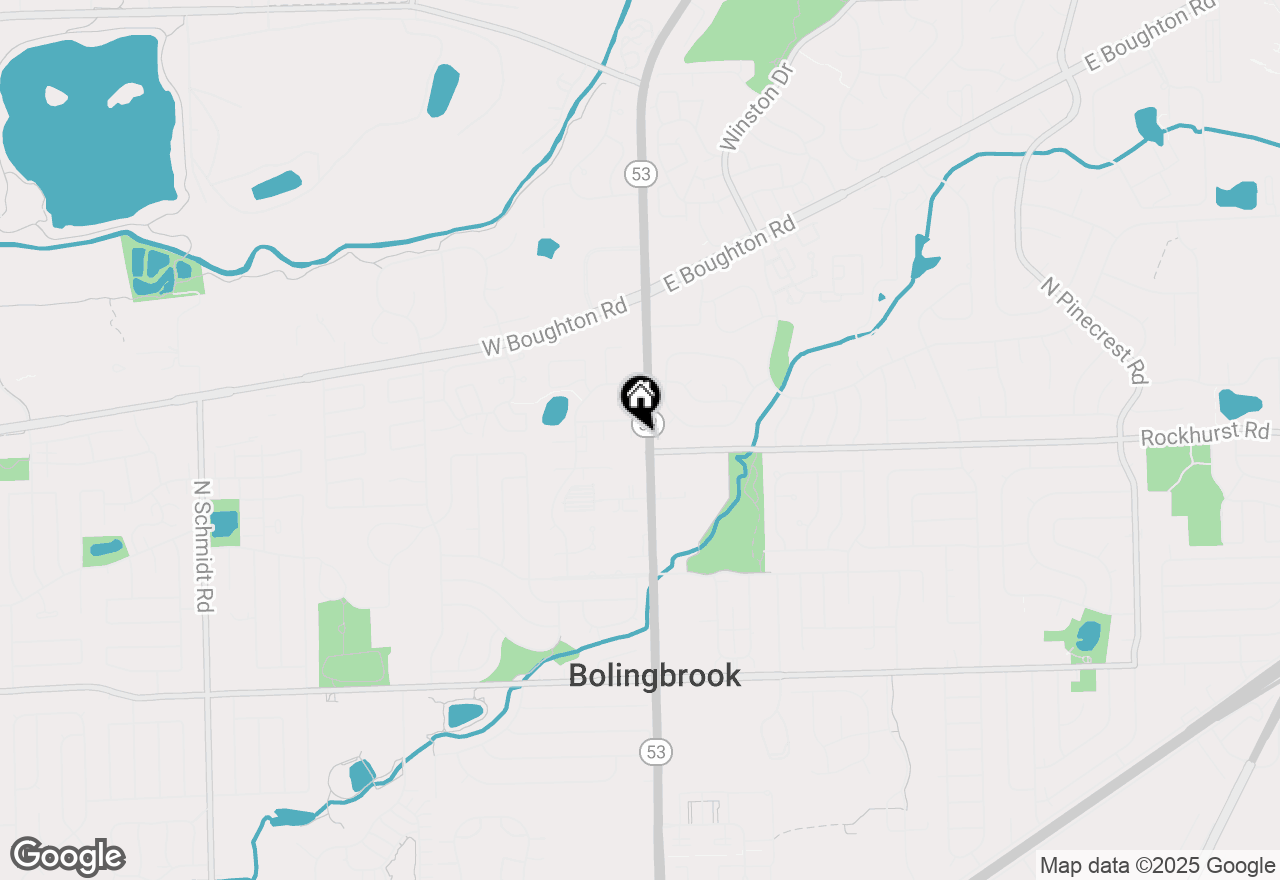 Map of 109 Arrowhead Lane, Bolingbrook, IL 60440