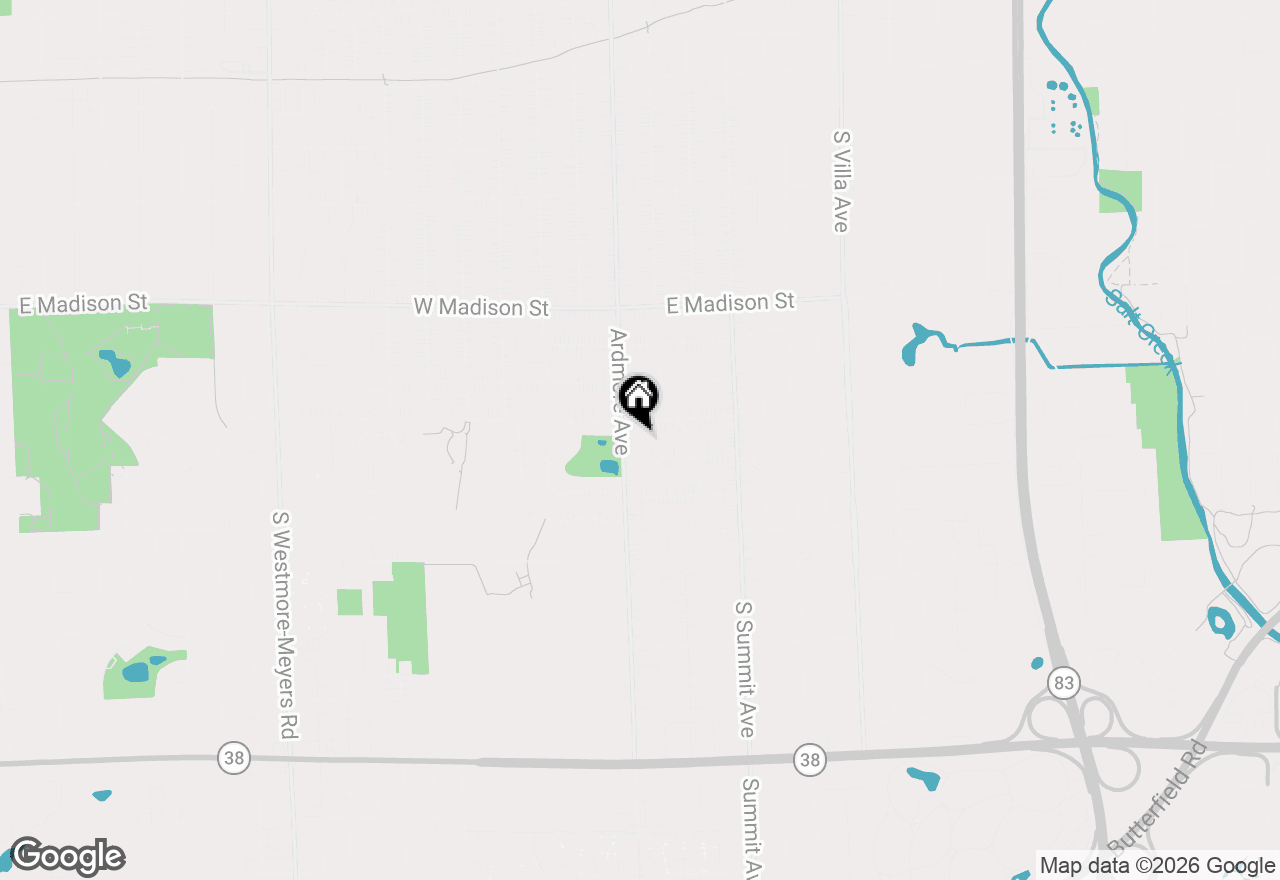 Map of 14 E Van Buren Street, Villa Park, IL 60181