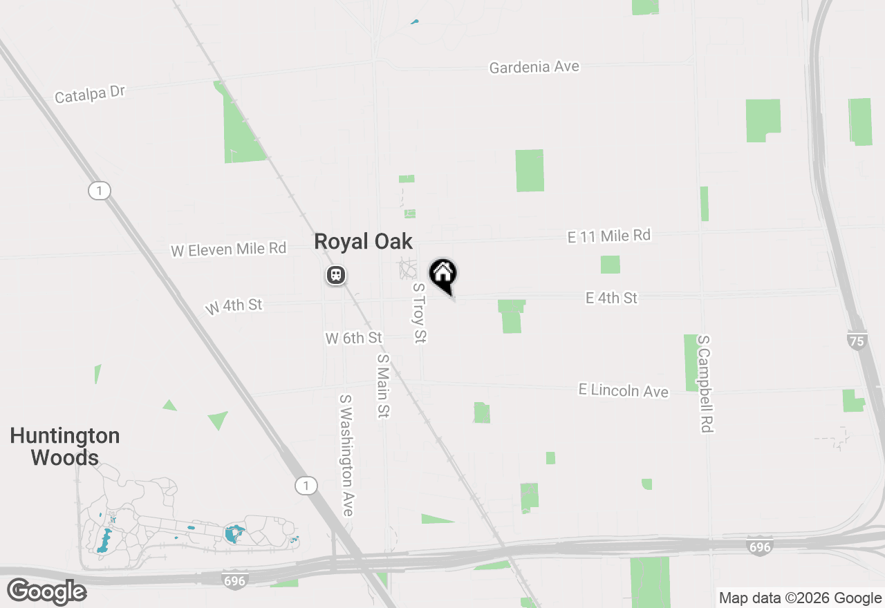 Map of 404 E 4th Street, Royal Oak, MI 48067