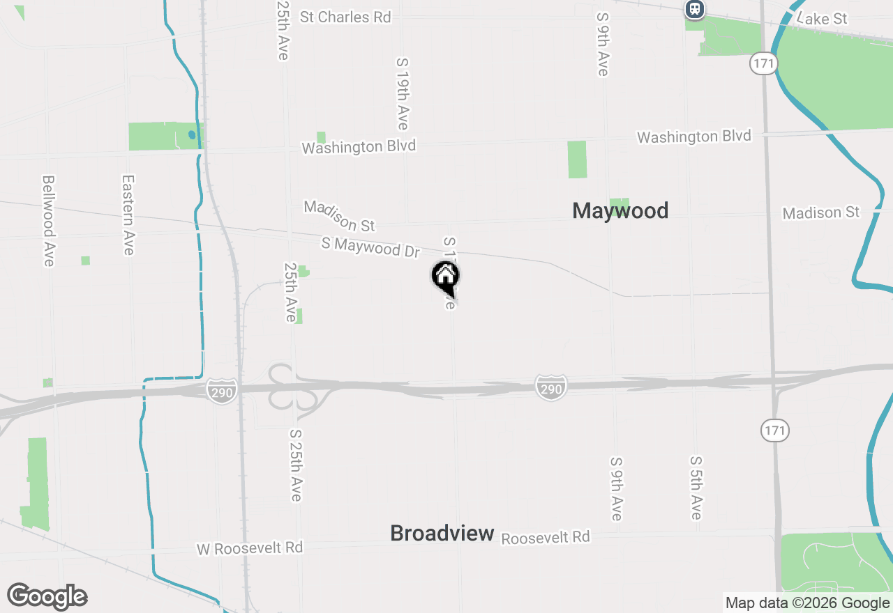 Map of 1400 S 17th Avenue, Maywood, IL 60153