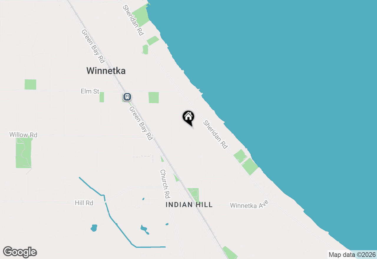 Map of 510 Ash Street, Winnetka, IL 60093