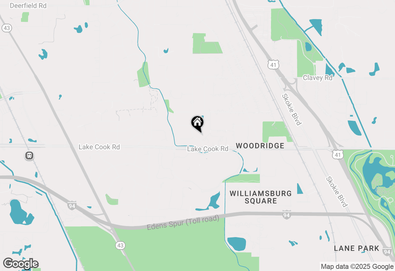 Map of 49 Red Oak Lane, Highland Park, IL 60035