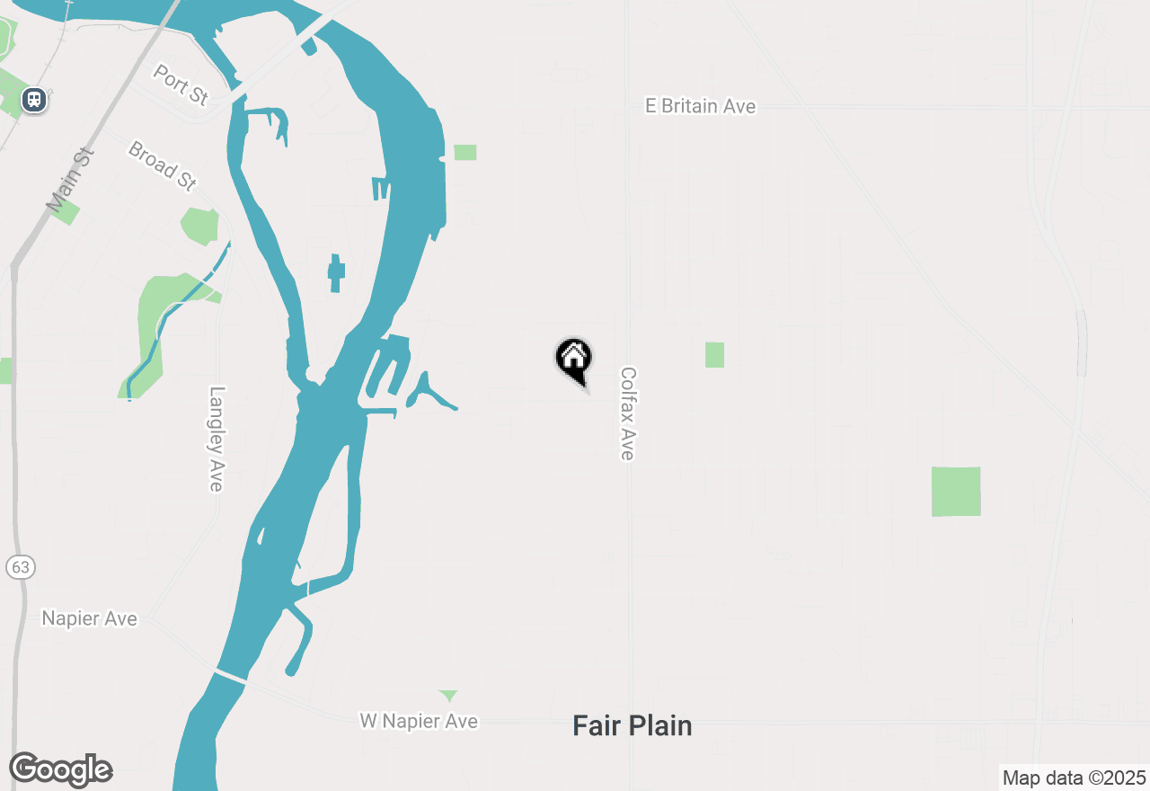 Map of 202 Searles Avenue, Benton Harbor, MI 49022