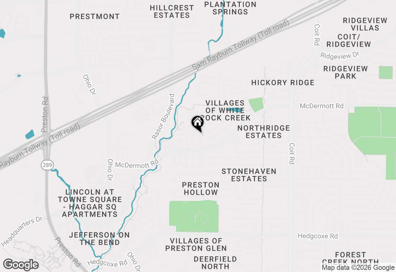 Map of 8735 Manhattan Avenue, Plano, TX 75024