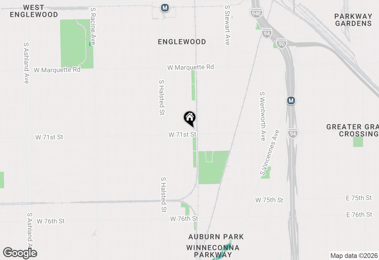 Map of 7047 S Lowe Avenue, Chicago, IL 60621