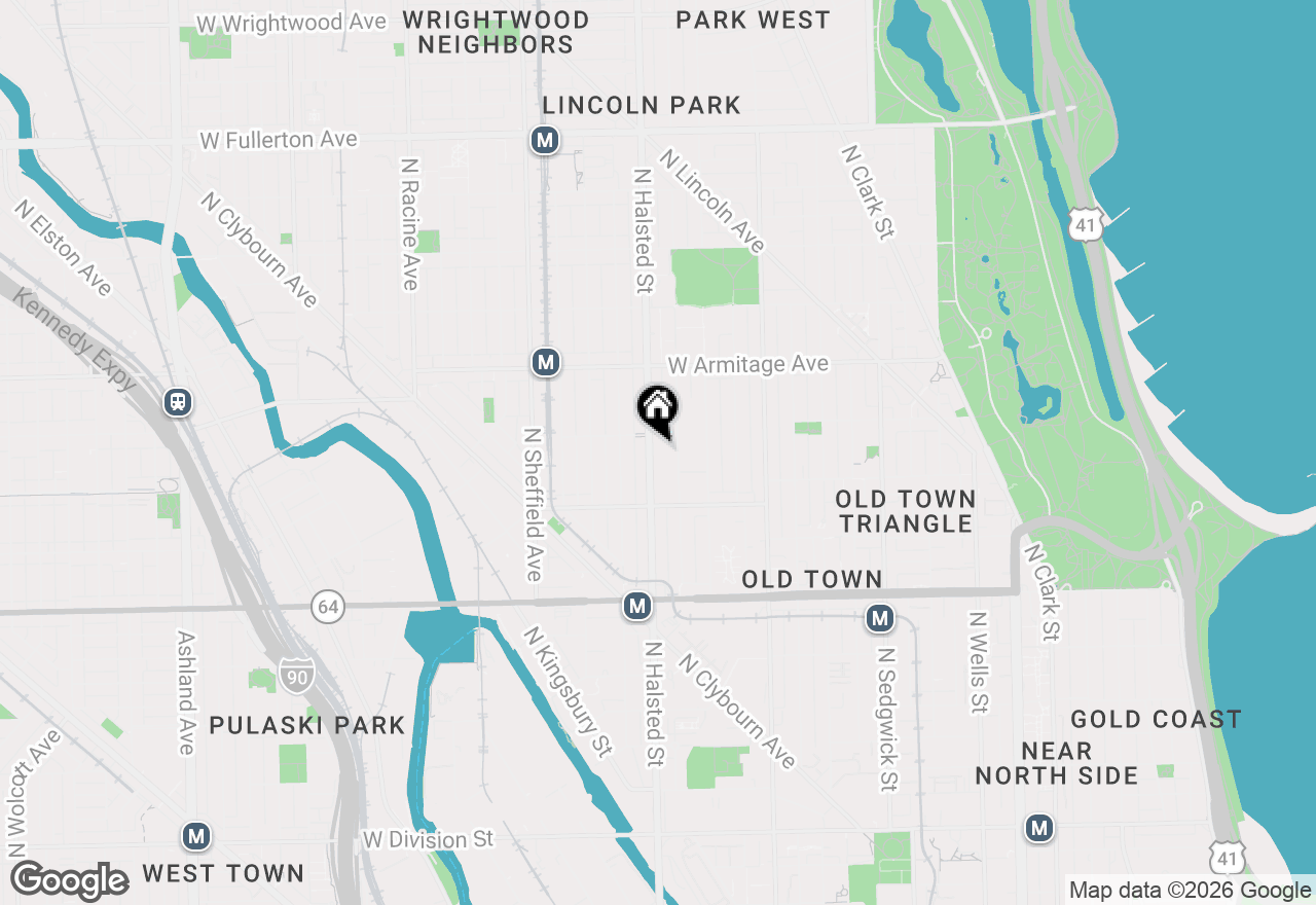 Map of 1855 N Halsted Street #7, Chicago, IL 60614