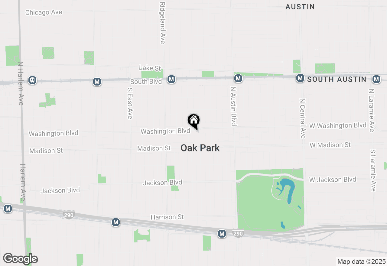 Map of 217A Washington Boulevard #2E, Oak Park, IL 60302