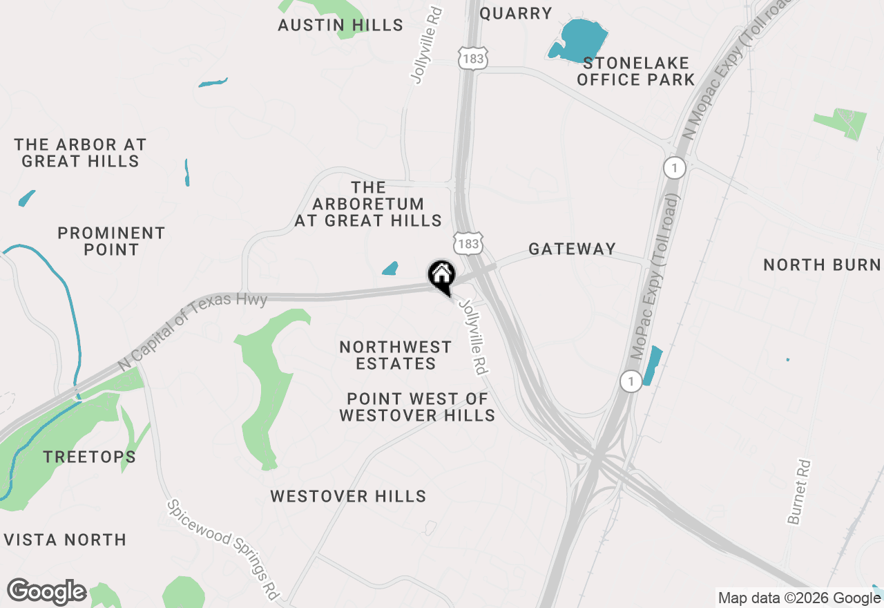 Map of 9525 N Capital Of Texas Highway #232, Austin, TX 78759