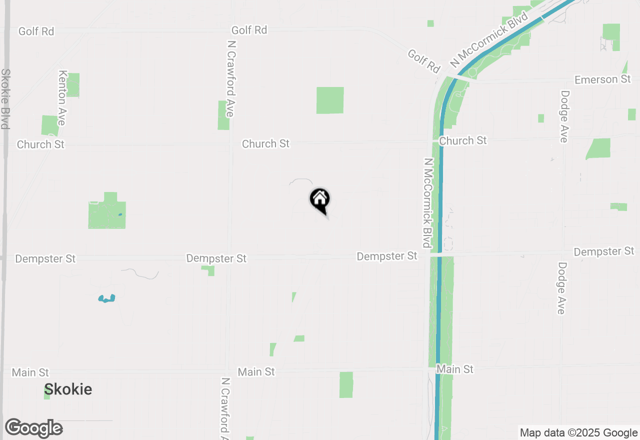 Map of 10 Williamsburg Court, Evanston, IL 60203