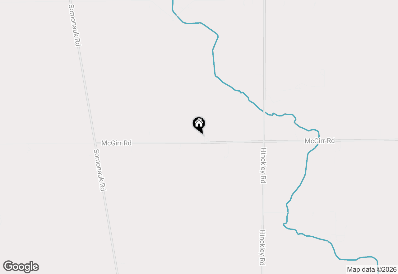 Map of 15555 Mcgirr Road, Hinckley, IL 60520