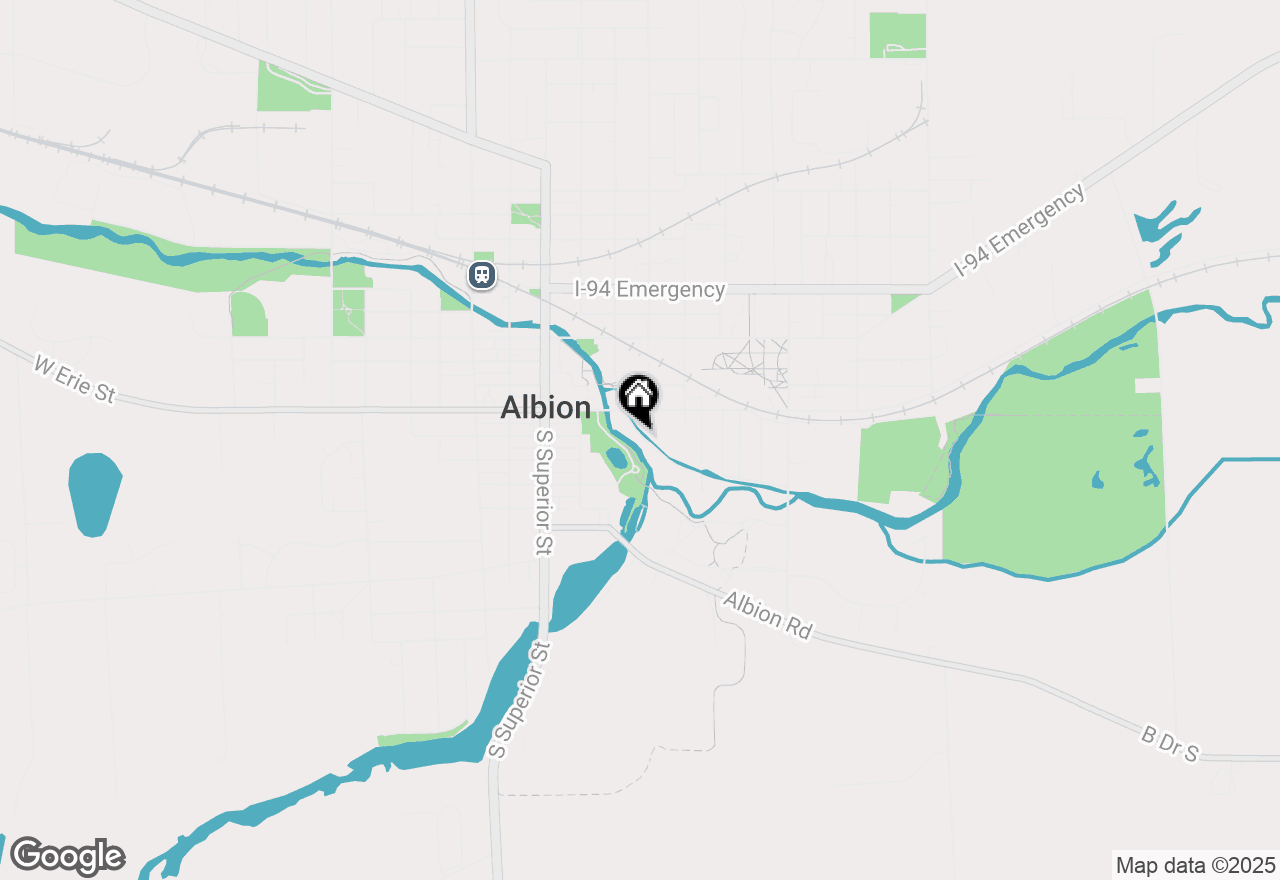 Map of 418 Linden Avenue, Albion, MI 49224